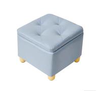 ZJTHY Polyester Ottomans avec Cadre en Bois à Haute résilience Sponge Square Tabouret carré avec Les Jambes 12,5 x 10,6 Pouces