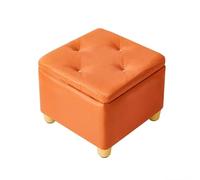 ZJTHY Polyester Ottomans avec Cadre en Bois à Haute résilience Sponge Square Tabouret carré avec Les Jambes 12,5 x 10,6 Pouces