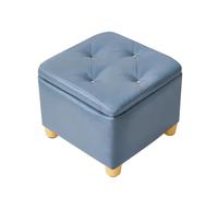 ZJTHY Polyester Ottomans avec Cadre en Bois à Haute résilience Sponge Square Tabouret carré avec Les Jambes 12,5 x 10,6 Pouces