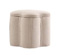 ZJTHY Polyester Ottomans avec Cadre en Bois élégant Repos au Pied Ottoman rembourré pour Le Salon Dorme 12,5 x 13,7 Pouces
