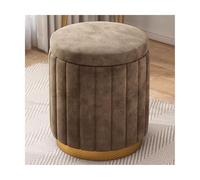ZJTHY Polyester Ottomans avec Cadre en Bois Moderne Amovible Pied de Pouf Amovible Reste de vanité Haute résilience 13,3 x 17,3 Pouces