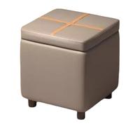 ZJTHY Polyester Ottomans avec Cadre en Bois Multifonctionnel Pouf Pouf Ottoman Modern Tool pour Le dortoir de la Chambre à Coucher du Salon