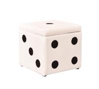 ZJTHY Polyester Ottomans avec Une éponge très élastique Remplissage de Tabouret de Rangement rembourré carré élégant