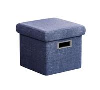 ZJTHY Polyester Ottomans tabourets de Pied Pliables Rangement caché Rangement Ottoman Moderne carré rembourré Le Pied Ottoman Repos
