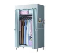 ZJTHY Polyester Portable Closets with Curtain Space Sauved Clothes Storage Organisateur de Stockage léger Organisateur de Rangement pour Chambre à Coucher