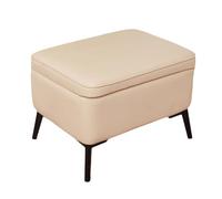 ZJTHY PU Ottomans à Haute Résilience Sponge Rectangulaire Petit Dortomage Ottoman Save Space Foot Reste Ottoman avec Rangement