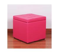 ZJTHY PU Ottomans avec Cadre en Bois Haute résilience en Mousse de Mousse Ottoman Sturdy Petit dortomon carré vanité carrée de vanité