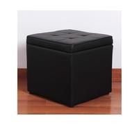 ZJTHY PU Ottomans avec Cadre en Bois Haute résilience en Mousse de Mousse Ottoman Sturdy Petit dortomon carré vanité carrée de vanité