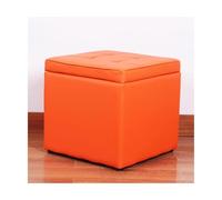 ZJTHY PU Ottomans avec Cadre en Bois Haute résilience en Mousse de Mousse Ottoman Sturdy Petit dortomon carré vanité carrée de vanité