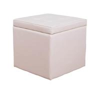 ZJTHY PU Ottomans avec Cadre en Bois Tabouret de Rangement élégant