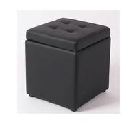 ZJTHY PU Ottomans avec Cadre en Bois Tabouret de Rangement élégant