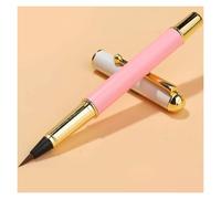 ZJTHY Stylo plume pinceau en métal for calligraphie, poids idéal, débit optimal et sans interruption, parfait for la calligraphie et le journaling.(Pale Red)