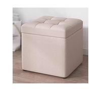 ZJTHY Tissu Ottomans à Haute résilience carré carré Petit dortoir Ottoman Sturdy Ottoman se Rembourrage Tabouret 11,8 x 13,7 Pouces