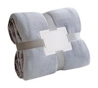 ZJUNLI Couverture Lit 130 x 180 cm Doux Couverture Douce et Moelleuse Facile à Entretenir pour Canapé Ou Lit, Toutes Les Saisons, Gris argenté