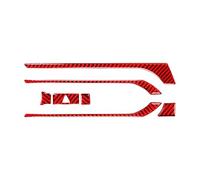 ZJWHDSKF Autocollants en Fibre pour Carbone Rouge pour Cache pour Grille d'aération Centrale pour climatisation du Tableau pour Bord pour Mazda MX-5 ND Miata 2016-2022 MX5