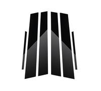 ZJWHDSKF Ensemble de 6 enjoliveurs de Montants de Porte Noirs Brillants pour Toyota Fortuner / SW4 2016-2024, Autocollant décoratif