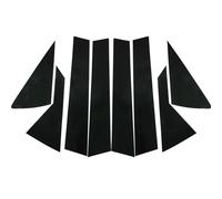 ZJWHDSKF Garniture de Montant de Porte/vitre Noire Brillante pour Hyundai Accent HC/YC/Verna/Solaris 2018-2022 Autocollant décoratif pour vitre extérieure Accessoires Automobiles