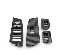 ZJWHDSKF Garniture intérieure pour poignée pour Porte en Fibre pour Carbone pour Interrupteur pour lève-vitre pour BMW Série 5 G30 G31 G38 F90 (2017-2021)