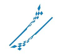 ZJWHDSKF Lot de 2 Autocollants latéraux de portière de Voiture Style Course Sportive pour Mini Cooper R56 R57 R58 R50 R52 R53 R59 R61 Countryman R60 F60 F55 F56 F54