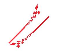 ZJWHDSKF Lot de 2 Autocollants latéraux de portière de Voiture Style Course Sportive pour Mini Cooper R56 R57 R58 R50 R52 R53 R59 R61 Countryman R60 F60 F55 F56 F54