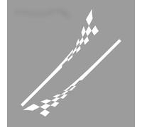 ZJWHDSKF Lot de 2 Autocollants latéraux de portière de Voiture Style Course Sportive pour Mini Cooper R56 R57 R58 R50 R52 R53 R59 R61 Countryman R60 F60 F55 F56 F54