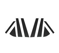 ZJWHDSKF Lot de 8 enjoliveurs de Montants de Porte Noirs Brillants pour Kia Sonet 2021-2024 (Autocollants décoratifs pour Montants B/C et Accessoires extérieurs Automobiles)