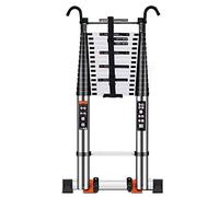 ZJXANMZ Échelle Extensible, échelle Pliable en Aluminium pour Usage Domestique et extérieur, Conception Portable et sécurisée, capacité de Charge de 150 kg, 5 m/16,4 pi