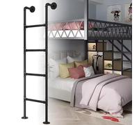ZJXANMZ Échelle industrielle en tuyau de fer pour lit superposé - Fixation murale - Pour intérieur et extérieur - 1,2 m, 1,5 m, 1,8 m, 2,1 m, 2,4 m - Échelle d'escalade en métal - Pour maison et