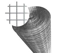 ZJXANMZ Malla de alambre soldada de Acero inoxidable de 1/2", Rollo cuadrado de Tela metálica Para gallinero, Conejo, jardín, jaula de frutas, tamaño 1 x 12 m, Material de cerca