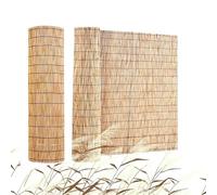 ZJXANMZ Panel de privacidad de bambú Natural. Mampara decorativa Para exteriores. Resistente y fácil de instalar. Solución de privacidad reforzada Para jardín y Patio. Múltiples