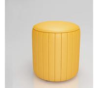 ZJXANMZ Repose-Pieds, Tabouret de Coiffeuse en Similicuir, Banc de Maquillage rembourré, Repose-Pieds Ottoman, Tabouret Repose-Pieds capitonné pour Chaise de coiffeuse/jaune/35