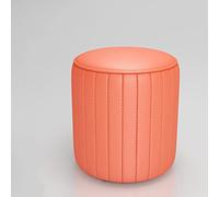 ZJXANMZ Repose-Pieds, Tabouret de Coiffeuse en Similicuir, Banc de Maquillage rembourré, Repose-Pieds Ottoman, Tabouret Repose-Pieds capitonné pour Chaise de coiffeuse/orange/30