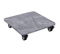 ZJXANMZ Support à Plantes en marbre avec roulettes verrouillables Support à Plantes carré Robuste pour Une Utilisation intérieure et extérieure Support à Plantes Roulant pour Pat