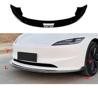 zjxhnb Voiture Pare-Chocs Spoiler Lip Front Spoilers pour Tesla Model 3 2024+, Becquets Avant Diffuseur Lame Plaque Protection Séparateur