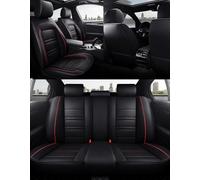 zjxmnb Housses De Siège Voiture pour Suzuki Alto Lapin 2015-, Housse Cuir Imperméable Respirant Complète 4 Saisons Protections Accessoires,A/Black