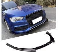 zjxmnb Voiture Becquets Avant Pare-Chocs LèVre Lame SéParateur pour Audi A3 S3 8V 2014 2015 2016, Lıp Séparation Lame Modification Diffuseur Décoration,Black