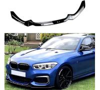 zjxmnb Voiture Becquets Avant Pare-Chocs LèVre Lame SéParateur pour BMW 1 Series F20 F21 M-Pack 118i 120i 2015-2019, Lıp Séparation Lame Modification Diffuseur Décoration,Glossy-Black