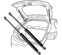 zjxwnb 2X Vérins Gaz Hayon Voiture pour Mercedes Benz CL-Class C215 Coupe 1999-2006 A2157500436, Hayon Vérins Gaz Amortisseurs Voiture Verin Hydraulique ArrièRe Ressort