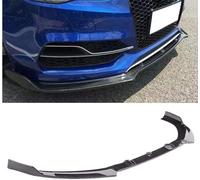 zjxwnb Spoiler Avant Voiture pour Audi A3 S3 8V 2014 2015 2016, Diffuseur Séparateur Becquet Lèvre Pare-Chocs Avant Lame Anti-Collision Corps Accessoire,CarbonFiberLook