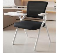 ZJYIGOWL Chaise De Bureau Pliante pour Formation avec Dossier Ergonomique Chaises Pliante À Structure Métallique Chaises De Conférence Rembourrées Portables pour L'extérieur Et L'intérieur(Nero,B)