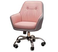 ZJYIGOWL Chaise De Jeu Gaming Chaise De Bureau Fauteuils Inclinables Ergonomiques avec Fonction D'inclinaison Fauteuils Pivotants Réglables avec Accoudoirs pour Salle De Conférence(Roze)