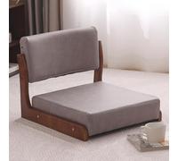 ZJYIGOWL Chaises De Méditation Fauteuil Canapé avec Structure en Bois Chaises De Jeu Rembourrées Au Sol Canapé-lit Portables sans Pieds pour Lire Au Sol(Grey,B)