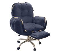 ZJYIGOWL Fauteuil De Bureau À Dossier Haut Chaise De Jeu Gaming Chaise De Bureau Inclinables Réglables en Hauteur Fauteuil Pivotant À Mode Balancelle pour Salle De Réunion(Blauw,B)