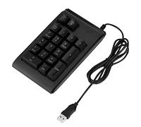 Zjythocyber 19 - Touche Clavier Numérique USB avec Toucher Mécanique, Clavier Numérique Compact pour Bureau, Comptabilité et Saisie de Données, Éclairage Respirant 3 Couleurs, Compatible