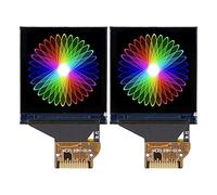 Zjythocyber 2 écrans Couleur TFT de 1,3 Pouce avec Interface SPI, Module d'affichage IPS ST7789V à résolution 240x240, écran LCD Compact à Haute Transmission pour projets électroniques DIY