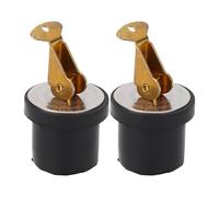 Zjythocyber 2PCS 19mm Brass Livewell Drain Plug, Marine Compression Type Baitwell Drain Plug with Rubber Seal, 7/8in Boat Drain Plug for Livewell Sink Transom Baitwell with Stainless Steel Han