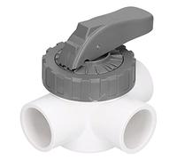 Zjythocyber 3 - Vanne de Piscine à 3 Voies, vanne de dérivation pour Piscine et Spa, vanne Multi-Ports en ABS et PVC avec Grande poignée, raccord de vanne d’Irrigation résistant aux Produits (F40-3a)