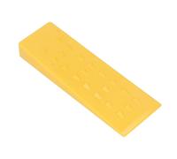 Zjythocyber Cale d’abattage en Plastique ABS de 10 Pouces, cale d’abattage pour fendre Le Bois, cale de bûcheron dentelée avec Faces Lisses et à Barbes, Outil de sécurité pour tronçonneuse, (Jaune)
