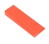 Zjythocyber Cale d’abattage en Plastique ABS de 10 Pouces, cale d’abattage pour fendre Le Bois, cale de bûcheron dentelée avec Faces Lisses et à Barbes, Outil de sécurité pour tronçonneuse, (Orange)