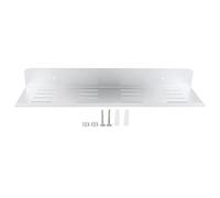 Zjythocyber Étagère de Rangement pour Maquillage Murale de 40 cm, étagère de Salle de Bains en Aluminium Spatial, étagère Organisateur Durable pour Salle de Bains avec Couvercle décoratif pour